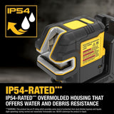 DeWalt  DCLE14251GB USB Rechargeable Green 5 Spot and Cross Line Laser Base Kit - 7
