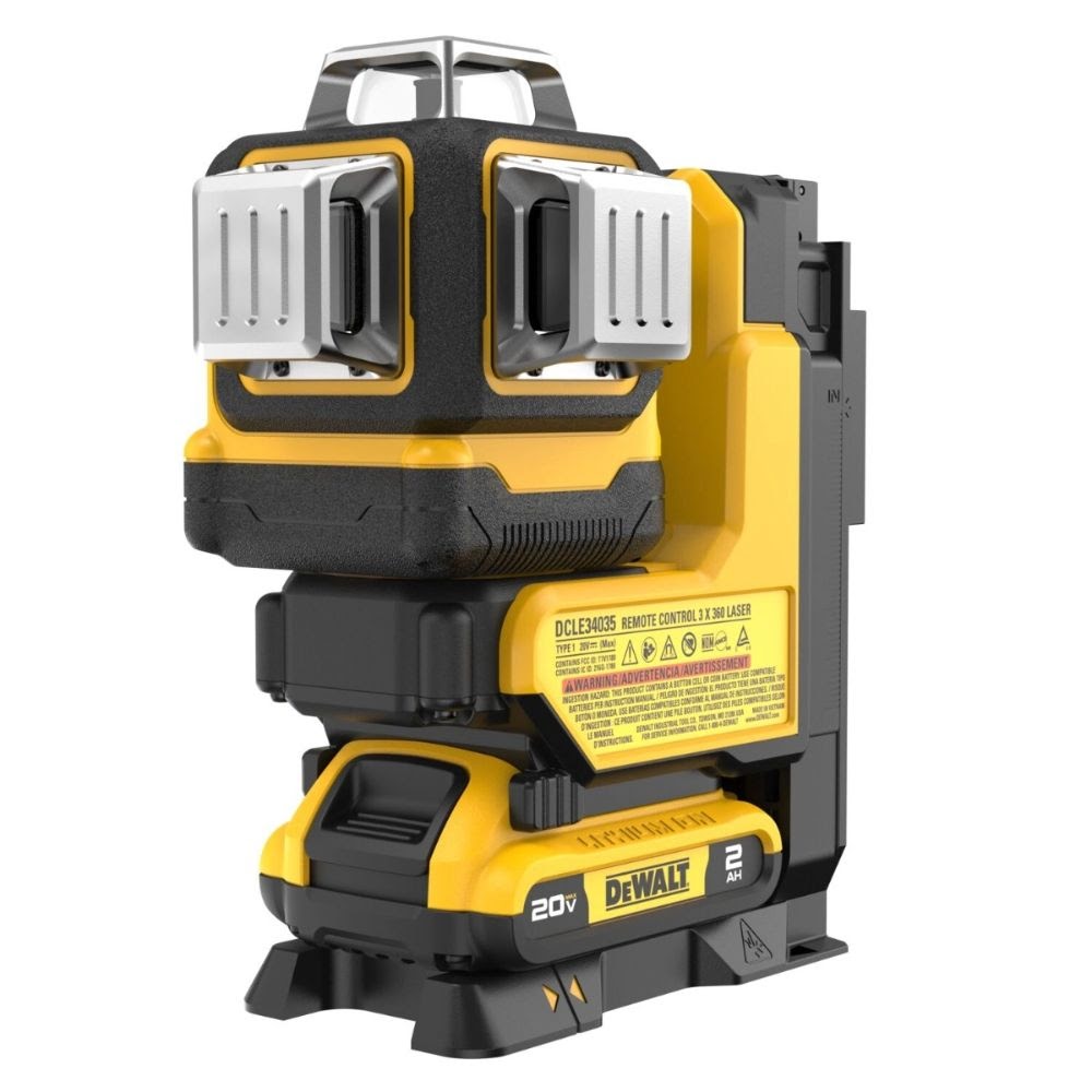 DeWalt DCLE34035D1 20V MAX 3x360 Remote Control Laser Kit - 6