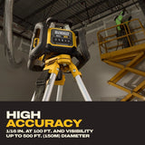 DeWalt DCLE35121GE1F 20V MAX XR Green Rotary Laser Framer Kit with Remote Detector - 8
