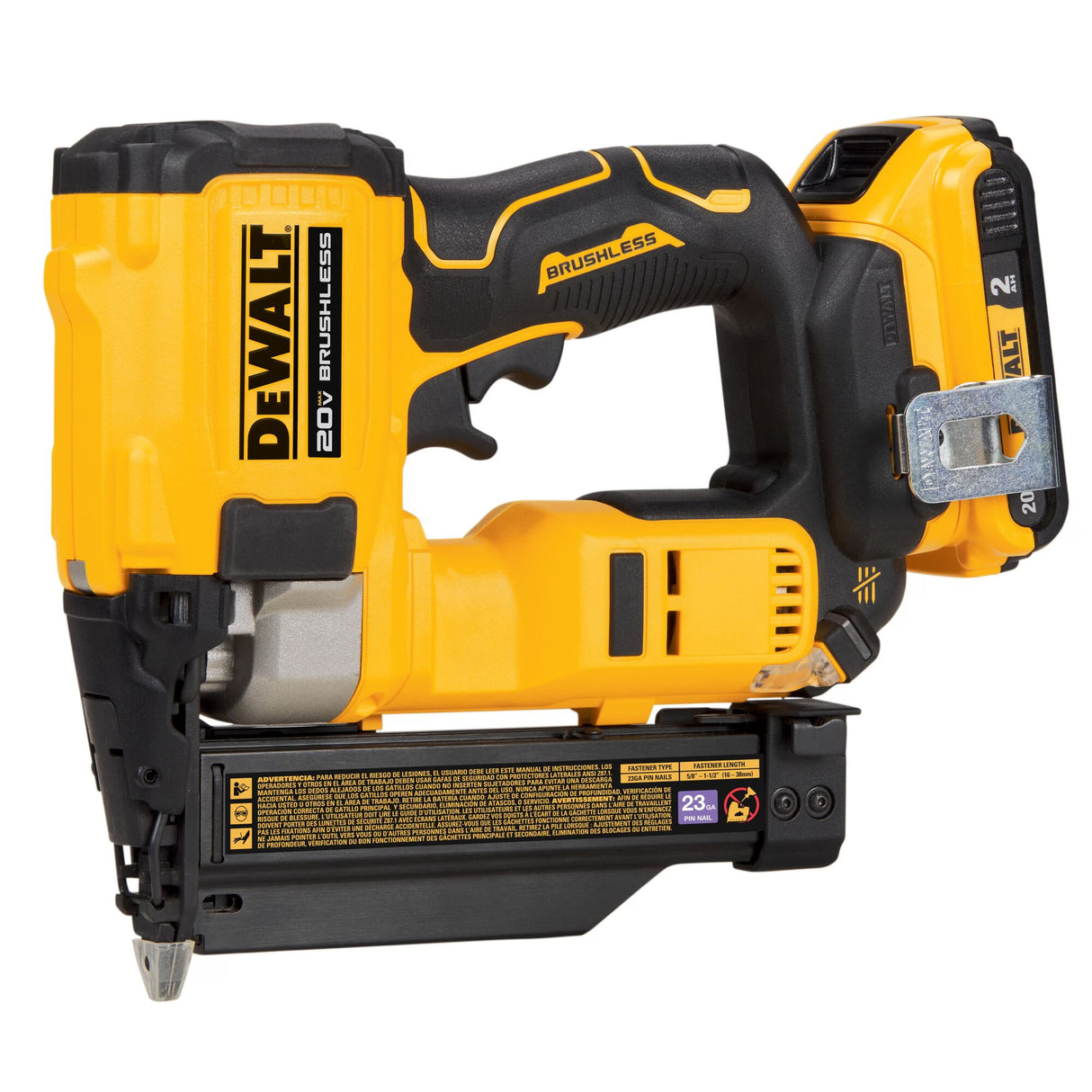 DeWalt DCN623D1 20V Max 23Ga Pin Nailer Kit - 3