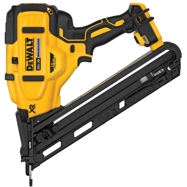 DeWalt DCN650B 20V MAX XR 15 GA Angled Finish Nailer - Tool Only