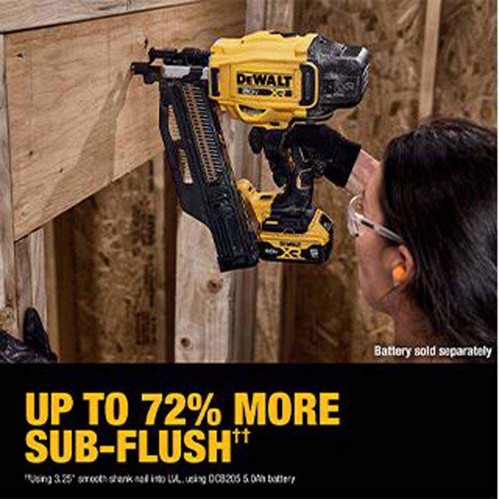 DeWalt DCN920B 20V MAX XR  Brushless Cordless 21 Degree  Plastic Collated Framing Nailer (Tool Only) - 11