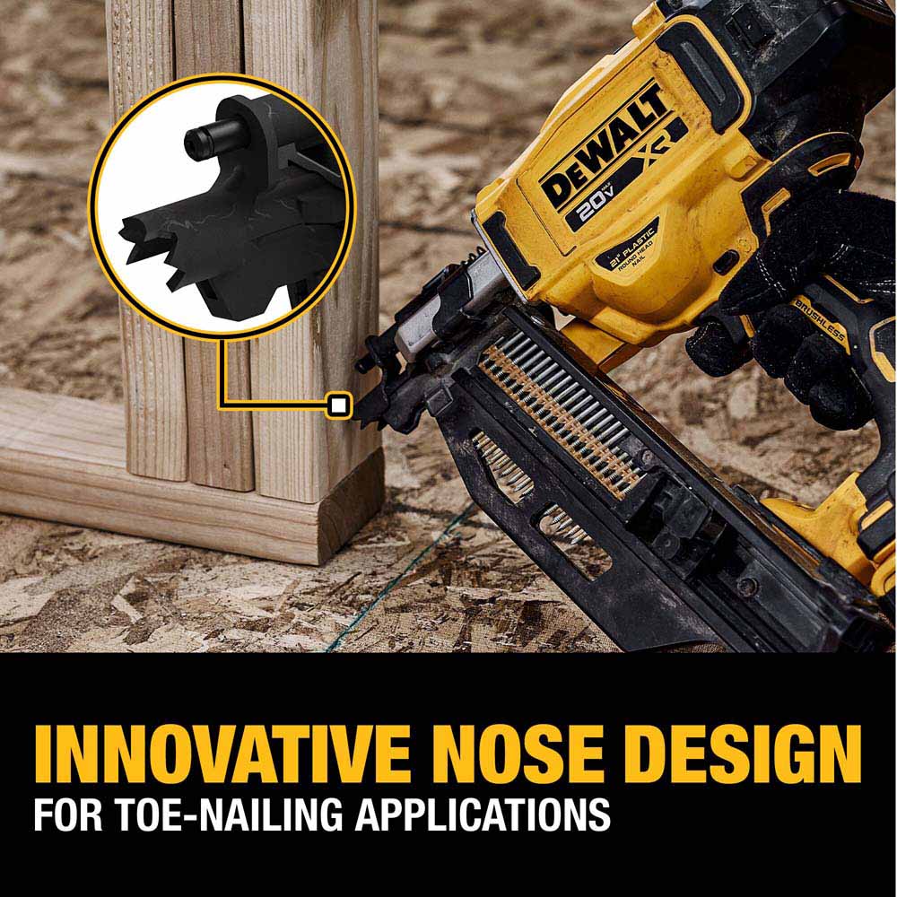 DeWalt DCN920B 20V MAX XR  Brushless Cordless 21 Degree  Plastic Collated Framing Nailer (Tool Only) - 13