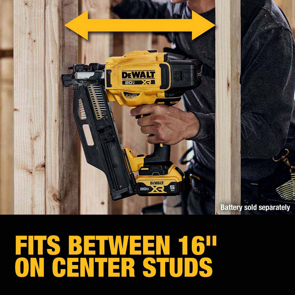 DeWalt DCN920B 20V MAX XR  Brushless Cordless 21 Degree  Plastic Collated Framing Nailer (Tool Only) - 16