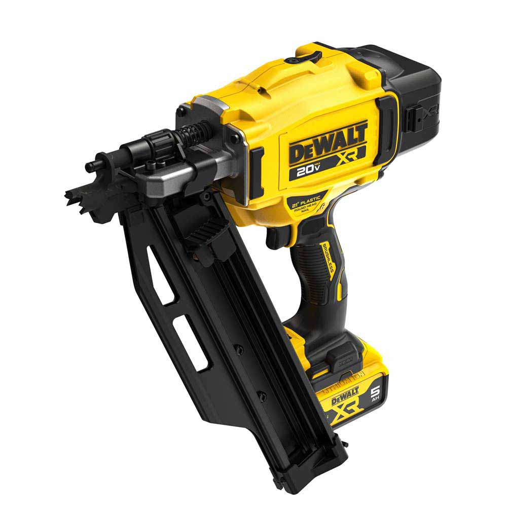 DeWalt DCN920P1 20V MAX XR Brushless Cordless 21 Degree Plastic Collated Framing Nailer Kit - 6