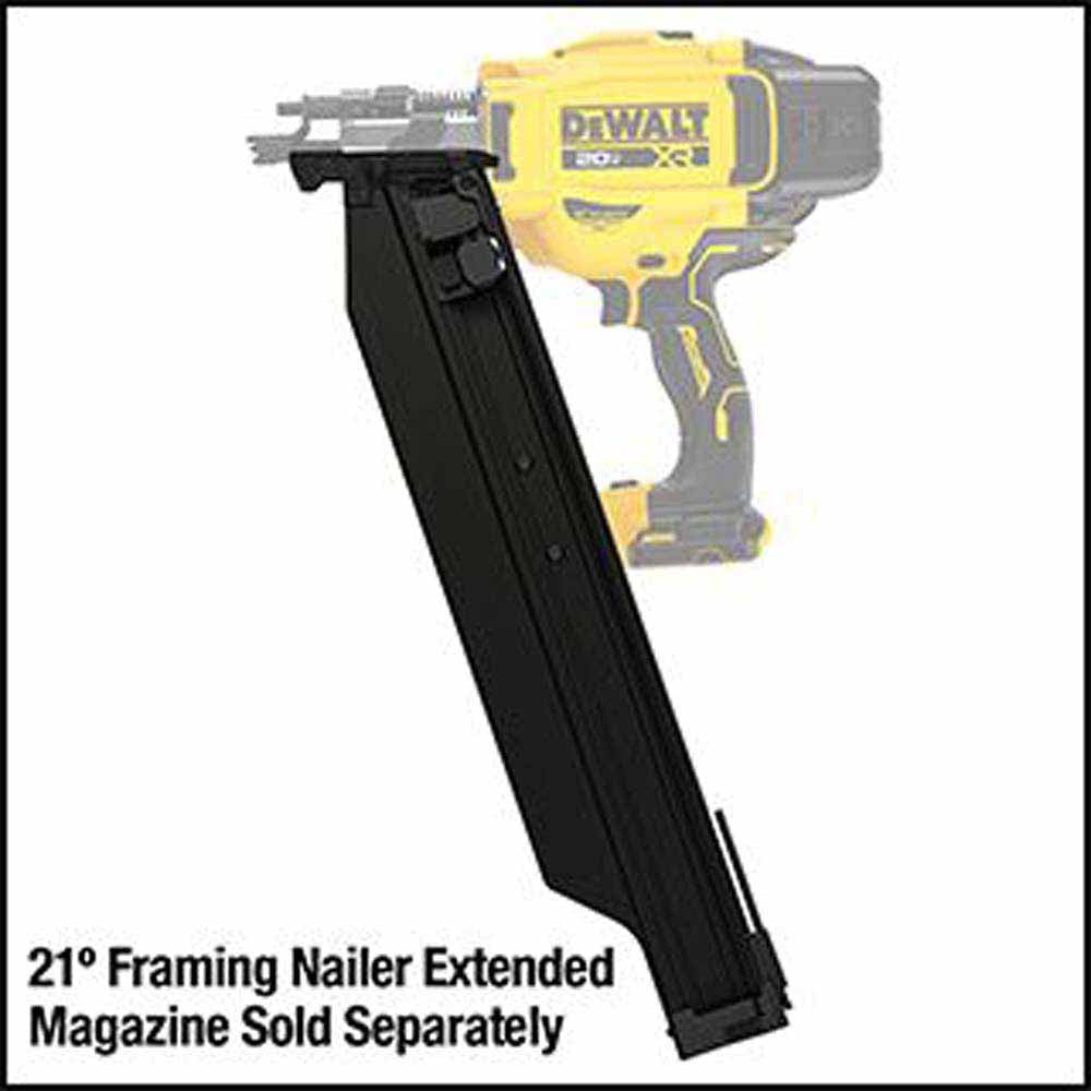 DeWalt DCN920P1 20V MAX XR Brushless Cordless 21 Degree Plastic Collated Framing Nailer Kit - 7