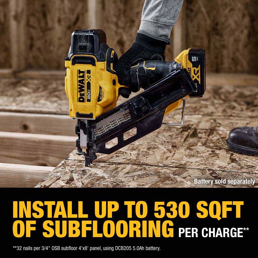 DeWalt DCN930B 20V MAX XR Brushless Cordless 30 Degree Paper Collated Framing Nailer (Tool Only) - 17