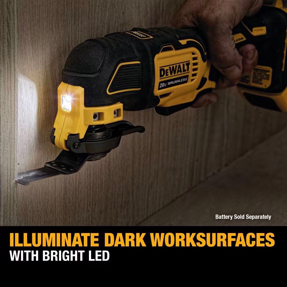 DeWalt DCS354PK 20V MAX Oscillating Tool Kit with 3Ah Battery - 5