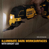 DeWalt DCS354PK 20V MAX Oscillating Tool Kit with 3Ah Battery - 5