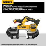 DeWalt DCS379BLR 20V MAX XR Brushless Dual Trigger Mid-Sized Bandsaw Tool Only - 3