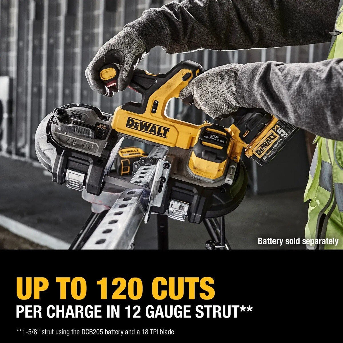 DeWalt DCS379BLR 20V MAX XR Brushless Dual Trigger Mid-Sized Bandsaw Tool Only - 5
