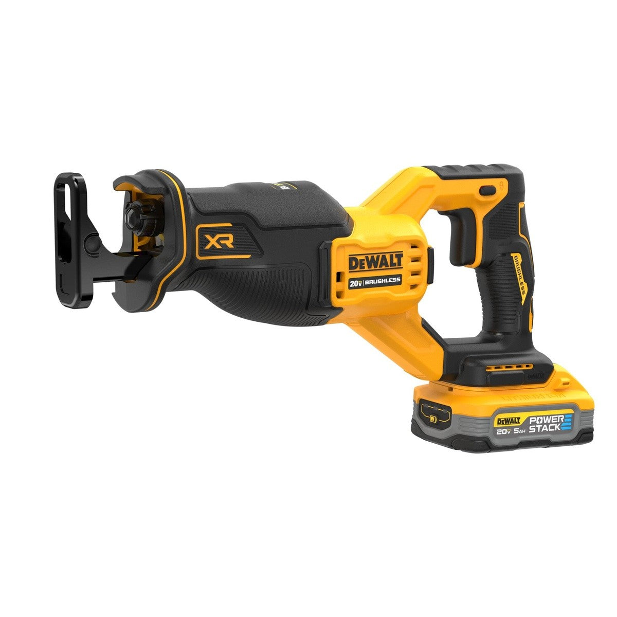 DeWalt DCS382H1 20V Max XR Brushless Cordless Reciprocating Saw Kit With Dewalt Powerstack 5.0 Ah Battery - 4