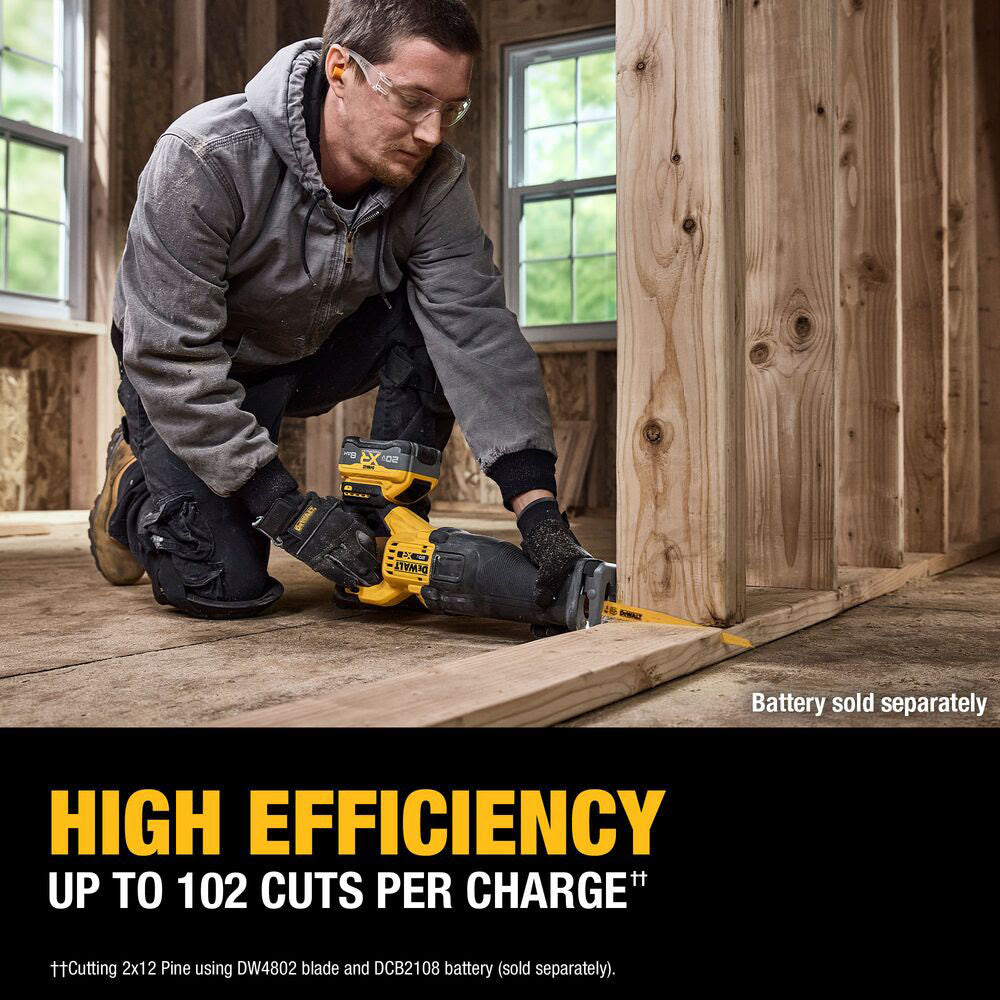 DeWalt DCS384B 20V Max XR Brushless Cordless Reciprocating Saw (Tool Only) - 8