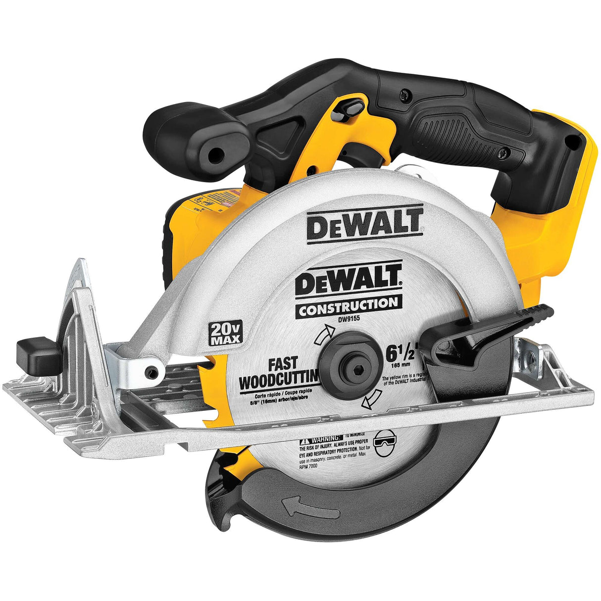 DeWalt DCS391P1 20V Max Li Ion 6-1/2" Circular Saw Kit (5.0 Ah) 5/8"Arbor - 6