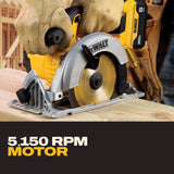 DeWalt DCS391P1 20V Max Li Ion 6-1/2" Circular Saw Kit (5.0 Ah) 5/8"Arbor - 8