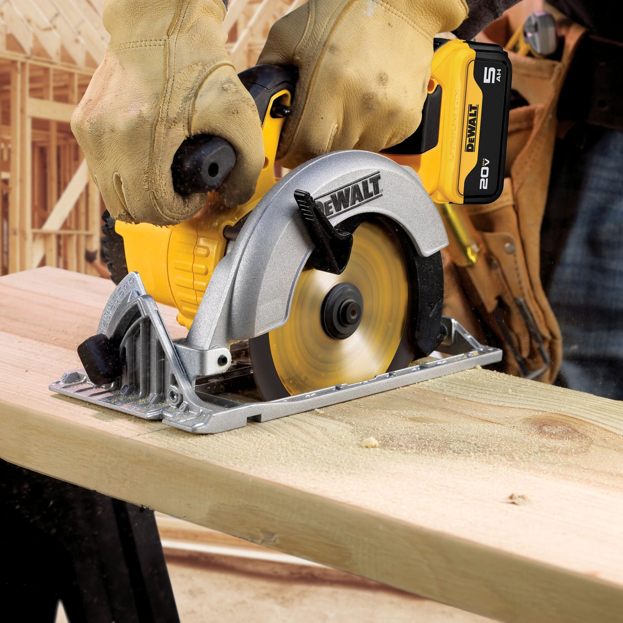 DeWalt DCS391P1 20V Max Li Ion 6-1/2" Circular Saw Kit (5.0 Ah) 5/8"Arbor - 10