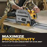 DeWalt DCS525STWW1 20V XR 6-1/2 in Plunge Track Saw Kit with 8Ah Battery and 60 in Tracks - 4