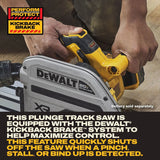 DeWalt DCS525ST 20V XR 6-1/2 in. Plunge Track Saw with 60 in. Track Kit - 5