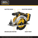 DeWalt DCS565P1 20V Max 6-1/2" Brushless Cordless Circular Saw Kit - 2