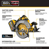 DeWalt DCS588X1 60V MAX Brushless Cordless 7-1/4 in. Circular Saw Kit with Electronic Brake (1 Kit) - 2