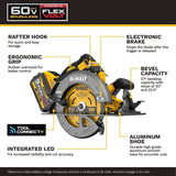 DeWalt DCS588X1 60V MAX Brushless Cordless 7-1/4 in. Circular Saw Kit with Electronic Brake (1 Kit) - 2
