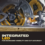 DeWalt DCS588X1 60V MAX Brushless Cordless 7-1/4 in. Circular Saw Kit with Electronic Brake (1 Kit) - 11