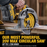 DeWalt DCS590WW1 20V Max* XR Brushless Cordless 7-1/4" Circular Saw Kit with XR POWERPACK - 10