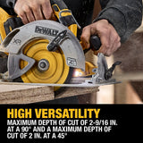 DeWalt DCS590WW1 20V Max* XR Brushless Cordless 7-1/4" Circular Saw Kit with XR POWERPACK - 11