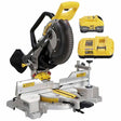 DeWalt DCS714WW1 20V MAX XR 10 in. Double Bevel Fixed Miter Saw Kit with 8Ah Battery and Charger