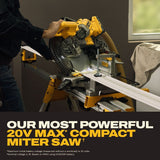 DeWalt DCS714WW1 20V MAX XR 10 in. Double Bevel Fixed Miter Saw Kit with 8Ah Battery and Charger - 6