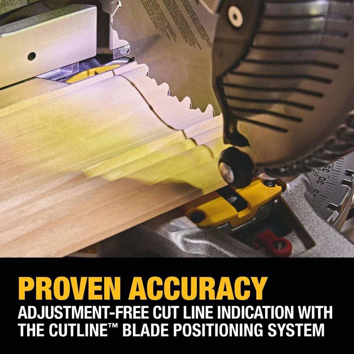 DeWalt DCS714WW1 20V MAX XR 10 in. Double Bevel Fixed Miter Saw Kit with 8Ah Battery and Charger - 7