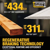 DeWalt DCS714WW1 20V MAX XR 10 in. Double Bevel Fixed Miter Saw Kit with 8Ah Battery and Charger - 8