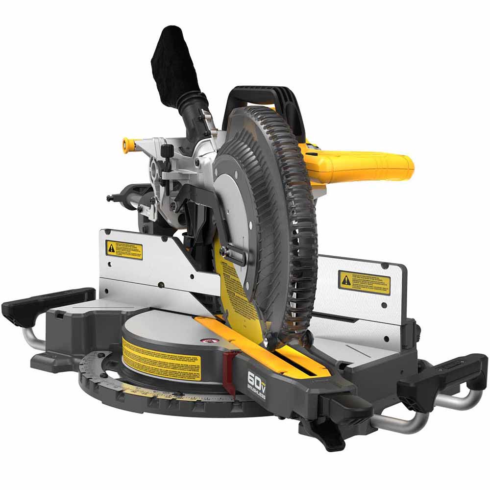 DeWalt DCS781B 60V MAX Brushless Cordless 12 in. Double Bevel Sliding Miter Saw (Tool Only) - 5