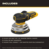 DeWalt DCW211B 20V MAX XR 5" Random Orbital Sander Tool Only (2 Pack) - 3