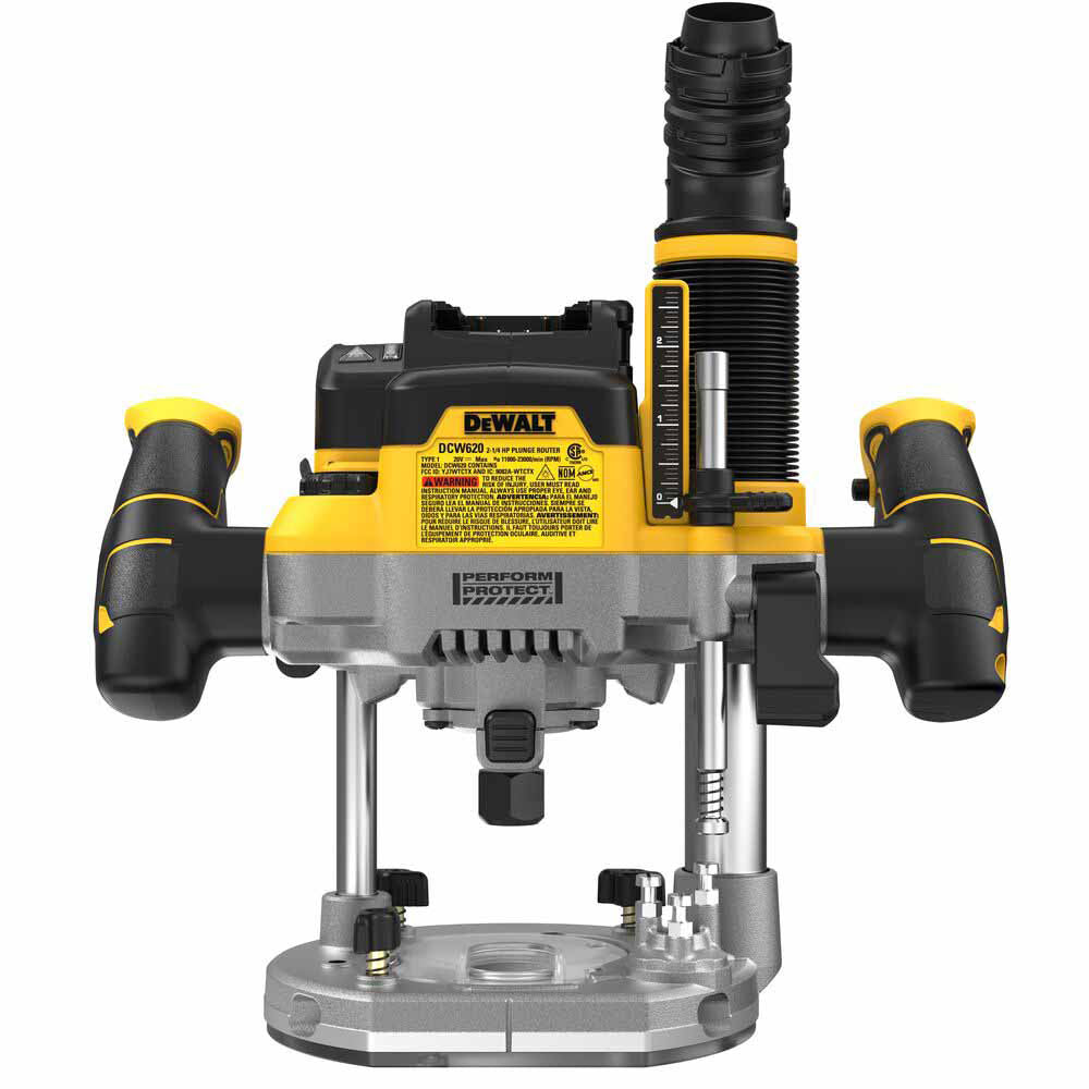 DeWalt DCW620B 20V MAX XR 2-1/4 HP Dedicated Plunge Router - Bare Tool - 4