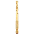 DeWalt  DD5108T 1/8" Impact Ready Hex Shank Titanium Drill Bits