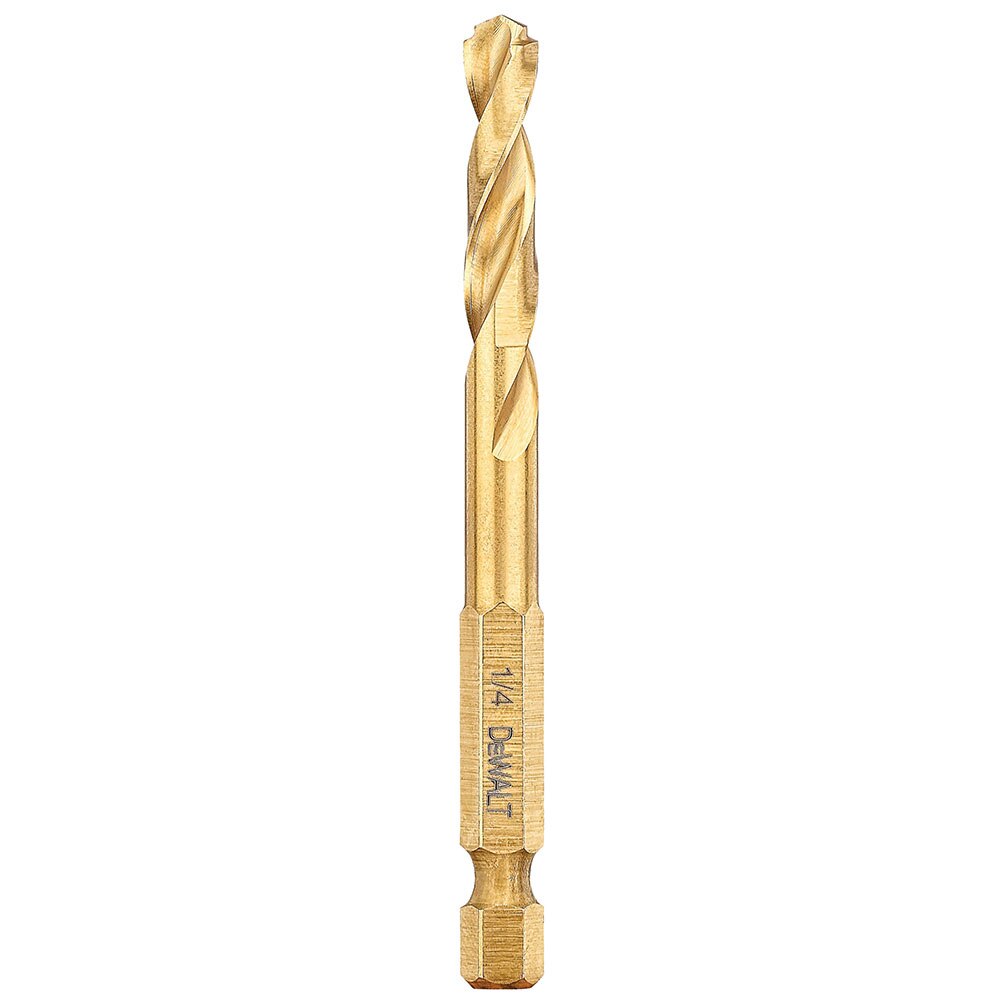 DeWalt  DD5108T 1/8" Impact Ready Hex Shank Titanium Drill Bits