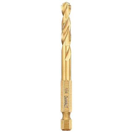 DeWalt  DD5108T 1/8" Impact Ready Hex Shank Titanium Drill Bits