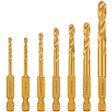 DeWalt DD5157 7-Piece Titanium Nitride Coating Impact Ready Wood and Metal Drill Bit Set 1/8" - 5/16"