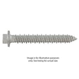 DeWalt DFM5ELG501 UltraCon 5/16 X 3-3/4-Silver Hex Washer, Gimlet, Box of 500
