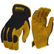 DeWalt DPG216L Leather Performance Hybrid Work Gloves with Fourchettes, Large