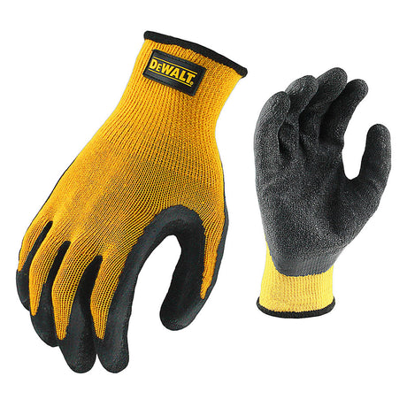 DeWalt DPG70M Textured Rubber Coated Grip Glove Medium, 12 Pack