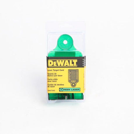 DeWalt DW0730G Green Laser Target Card