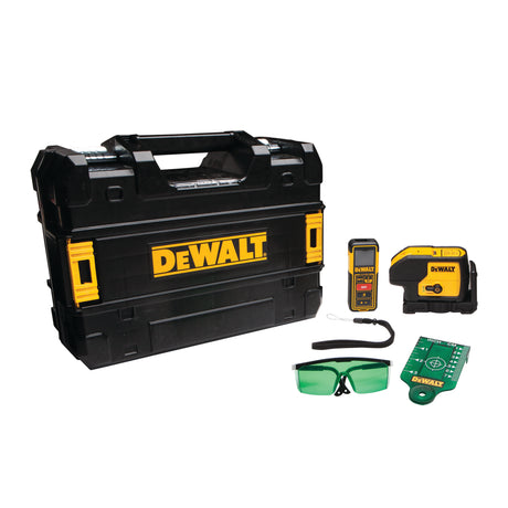 DeWalt DW0839CG Green 3 Spot Laser & 100' Laser Distance Measurer