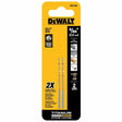 DeWalt DW1305 5/64" Titanium Nitride Coating Split Point Speed Tip Drill Bit - 2 Pack