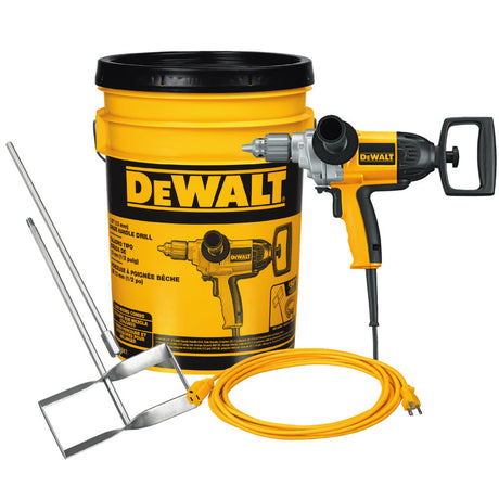 DeWalt DW130VBKT 1/2" Spade Handle Drill, Spade Bit, 25' Extension Cord in a Bucket