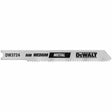 DeWalt DW3724-5 3" 18 TPI U-Shank Medium Metal Cutting Cobalt Alloy Steel Jig Saw Blade (5 pack)