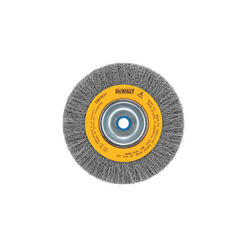 DeWalt DW4907 8" Crimped Bench Wire Wheel 5/8" Arbor Wide Face, .014" Wire