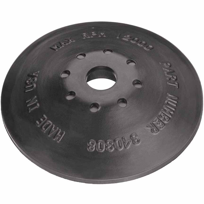 DeWalt DW4945 4-1/2" Steel Reinforced Rubber Backing Pad with 5/8"-11 Locking Nut - 2