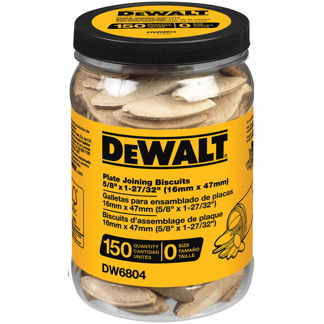 DeWalt DW6804 Size 0 Plate Joining Biscuits (150 Count)